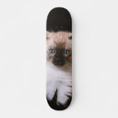Tabla de Skate Gatico Peludo de Ojos Azules Persoonlijk Skateboard (Voorkant)