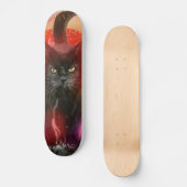 Tabla de Skate Gato Negro Persoonlijk Skateboard (Voorkant)