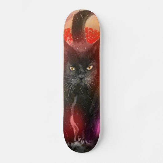 Tabla de Skate Gato Negro Persoonlijk Skateboard (Voorkant)