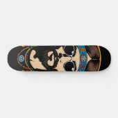 Tabla de Skate Hombre Hippie Psicodélico Persoonlijk Skateboard (Horizontaal)
