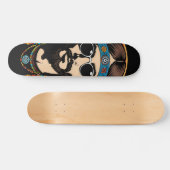 Tabla de Skate Hombre Hippie Psicodélico Persoonlijk Skateboard (Horizontaal)