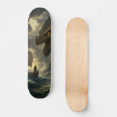 Tabla de Skate Lagarto Atacando a Marinero Persoonlijk Skateboard (Voorkant)