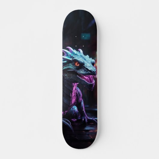 Tabla de Skate Lagarto con Luces de Neón Persoonlijk Skateboard (Voorkant)