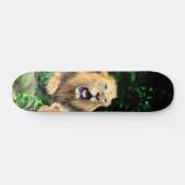 Tabla de Skate León Salvaje Bostezando Persoonlijk Skateboard (Horizontaal)
