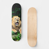 Tabla de Skate León Salvaje Bostezando Persoonlijk Skateboard (Voorkant)