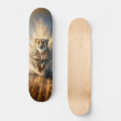 Tabla de Skate Leopardo en Veloz Carrera Persoonlijk Skateboard (Voorkant)