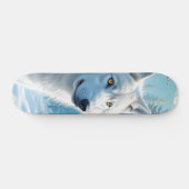Tabla de Skate Lobo Blanco en Invierno Persoonlijk Skateboard (Horizontaal)