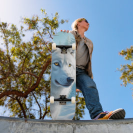 Tabla de Skate Lobo Blanco en Invierno Persoonlijk Skateboard