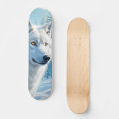 Tabla de Skate Lobo Blanco en Invierno Persoonlijk Skateboard (Voorkant)