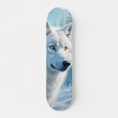 Tabla de Skate Lobo Blanco en Invierno Persoonlijk Skateboard (Voorkant)
