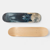Tabla de Skate Lobo Feroz con luna llena Persoonlijk Skateboard (Horizontaal)