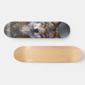 Tabla de skate Lobo Gris Alfa Observante Persoonlijk Skateboard (Horizontaal)