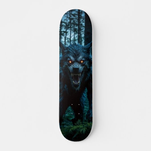 Tabla de Skate Lobo Monstruoso en el Bosque Persoonlijk Skateboard (Voorkant)