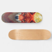 Tabla de Skate Lobo Rojo de Fauna Silvestre Persoonlijk Skateboard (Horizontaal)