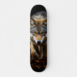 Tabla de Skate Lobo Salvaje en la Oscuridad Persoonlijk Skateboard