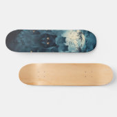 Tabla de Skate Lobos en un Bosque Nocturno Persoonlijk Skateboard (Horizontaal)