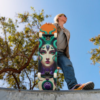Tabla de Skate Mitológica Mujer Serpiente Persoonlijk Skateboard