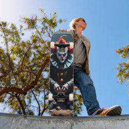 Tabla de Skate Payaso Siniestro Sentado Persoonlijk Skateboard