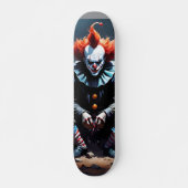 Tabla de Skate Payaso Siniestro Sentado Persoonlijk Skateboard (Voorkant)