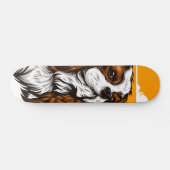 Tabla de Skate Perro de Pelaje Marrón y Blanco Persoonlijk Skateboard (Horizontaal)