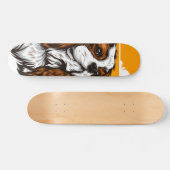 Tabla de Skate Perro de Pelaje Marrón y Blanco Persoonlijk Skateboard (Horizontaal)