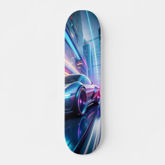 Tabla de Skate Vehículo en una Ciudad Futurista Persoonlijk Skateboard