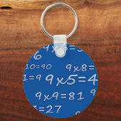 TABLA DEL 9 - 9 TIJDTABEL - BLUE - AZUL SLEUTELHANGER (Voorkant)