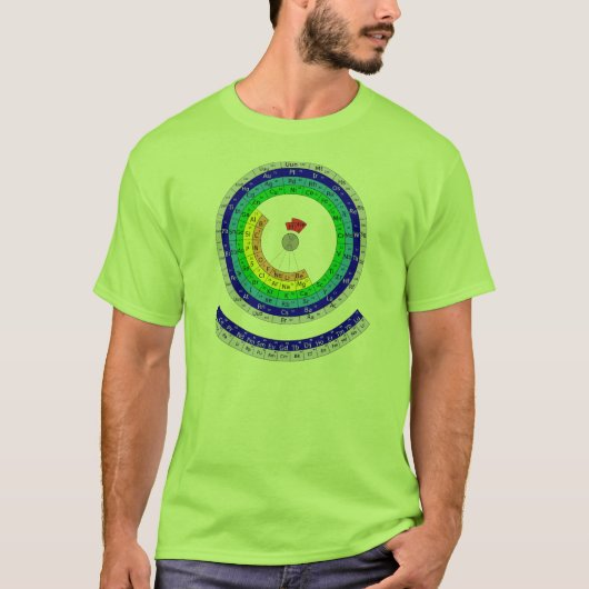 Tabla Periódica Circular T-shirt (Voorkant)