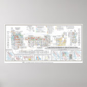 Tabla Periódica de los Elementos Poster (Voorkant)