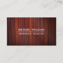 TABLAS DE MADERA MARRÓN VISITEKAARTJE