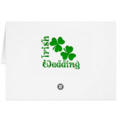 Table Card Irish Shamrock-grens (Achterkant Horizontaal)