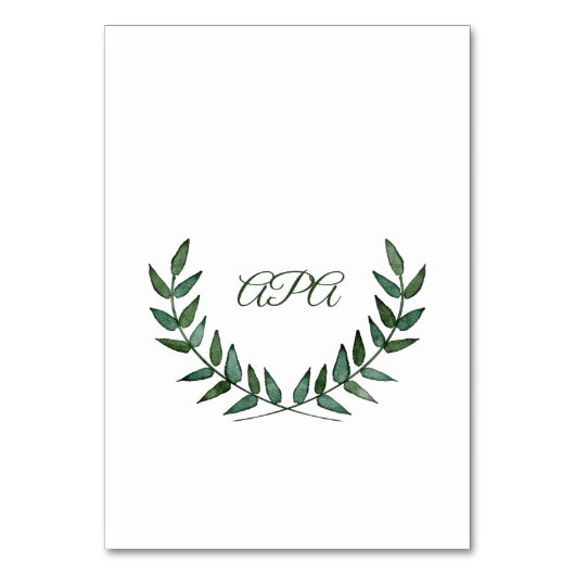 Table Card Kaart (Achterkant)