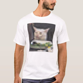 Table Cat Meme pixeldot T-shirt