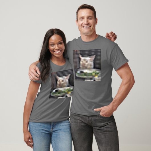 Table Cat Meme pixeldot T-shirt (Unisex)