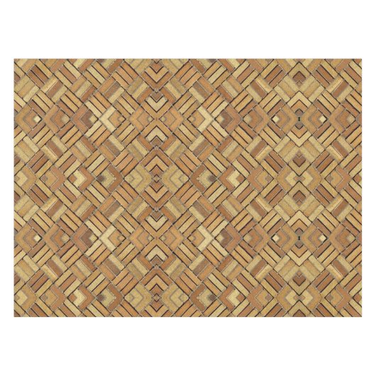 Table Cloth - Brick Kaleidoscopic Pattern Tafelkleed (Voorkant (Horizontaal))