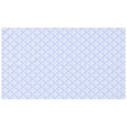 Table Cloth - Wedgewood Blue Damask Tafelkleed (Voorkant (Horizontaal))