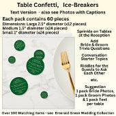 Table Confetti 60pc - Add Text, Trivia, Questions,