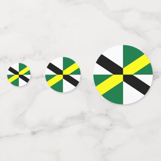 Table confetti met vlag Monterey, Verenigde Staten (Achterkanten)