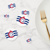 Table confetti met vlag van Cincinnati City, Veren (Groep)