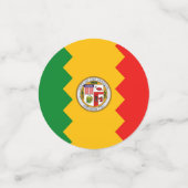 Table confetti met vlag van Los Angeles, Verenigde (Kleine voorkant)
