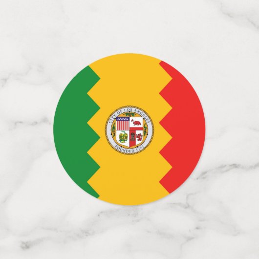 Table confetti met vlag van Los Angeles, Verenigde (Kleine voorkant)