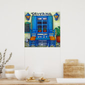 Table for Two in Greece by Print Lisa Lorenz (Keuken)