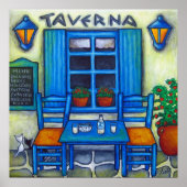Table for Two in Greece by Print Lisa Lorenz (Voorkant)