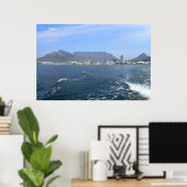 Table Mountain and Cape Town, ZA Poster (Thuiskantoor)