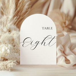 Table Number Eight Card Kaart