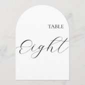 Table Number Eight Card Kaart (Voorkant)