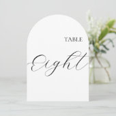 Table Number Eight Card Kaart (Staand voorkant)
