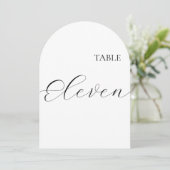 Table Number Eleven Card Kaart (Staand voorkant)