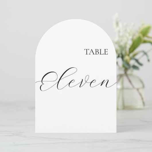 Table Number Eleven Card Kaart (Staand voorkant)