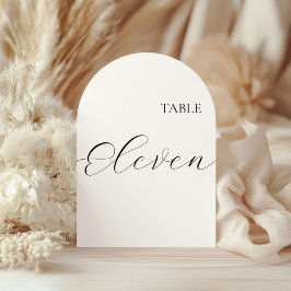Table Number Eleven Card Kaart